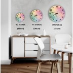 Abstract bohemian style clock