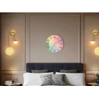 Abstract bohemian style clock