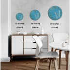 Geometric style simple wall clock