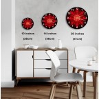 Swirl pattern wall clock