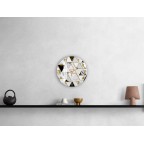 Tempered glass wall clock