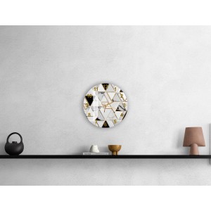 Tempered glass wall clock