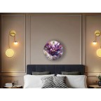 Tempered glass wall clock