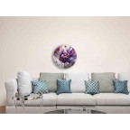 Tempered glass wall clock