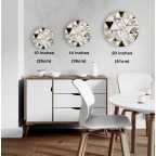 Tempered glass wall clock