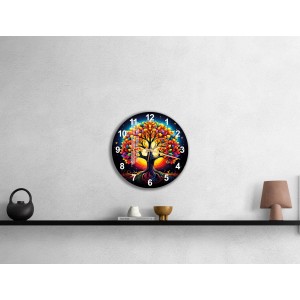Unique colorful wall clock