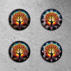 Unique colorful wall clock